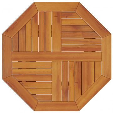 Masă de grădină pliabilă, Ø60x75 cm, lemn masiv acacia - Img 6