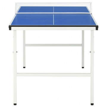 Masă de ping pong cu fileu, albastru, 152 x 76 x 66 cm - Img 4