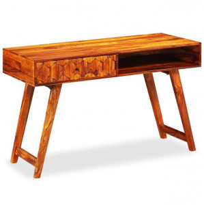 Masă de scris din lemn masiv de sheesham 118 x 50 x 76 cm - Img 4