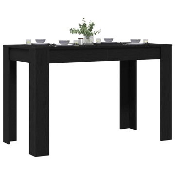 Masa de sufragerie din stejar negru 120x60x76 cm lemn prelucrat - Img 4