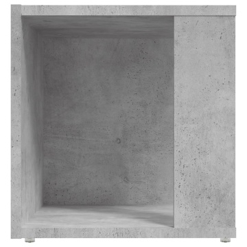 Masă laterală, gri beton, 33x33x34,5 cm, PAL - Img 5