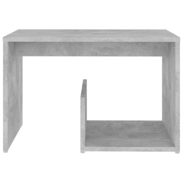 Masă laterală, gri beton, 59x36x38 cm, PAL - Img 4