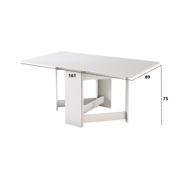 Masa pliabila fold, 161x75x89 cm, alb - Img 4