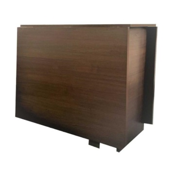 Masa Plianta, cu role, dreptunghiulara, 8 persoane, 40 184 x 90 x 80 cm, Culoare Wenge din Pal de 18 MM - Img 3
