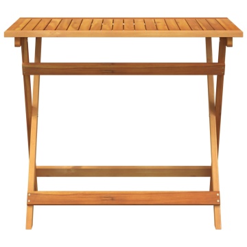Masă pliantă de grădină dreptunghiulară 100x55x75 cm lemn masiv de acacia - Img 3