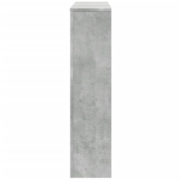 Mască pentru calorifer, gri beton, 149x20x82 cm, lemn prelucrat - Img 4