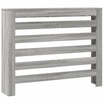 Mască pentru calorifer gri sonoma 104x20x82 cm lemn prelucrat - Img 2
