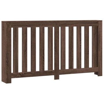Mască pentru calorifer stejar maro 149x20x82 cm lemn prelucrat - Img 2