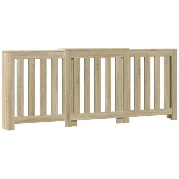 Mască pentru calorifer stejar sonoma 205x21,5x83,5 cm lemn - Img 2