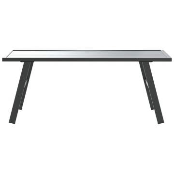Măsuță cafea grădină negru 90x45x35cm oțel vopsit electrostatic - Img 3