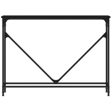 Măsuță consolă, negru, 102x22,5x75 cm, lemn compozit - Img 4