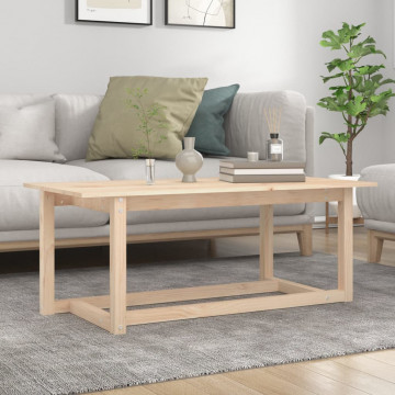 Măsuță de cafea, 110x55x45 cm, lemn masiv de pin - Img 1