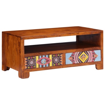 Măsuță de cafea, 90x50x40 cm, lemn masiv de acacia - Img 1