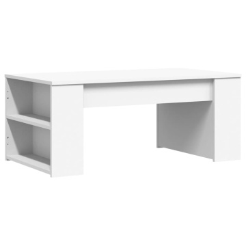Măsuță de cafea, alb, 102x55x42 cm, lemn prelucrat - Img 2