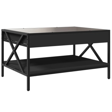 Măsuță de cafea cu LED infinity, negru, 70x50x38 cm - Img 7
