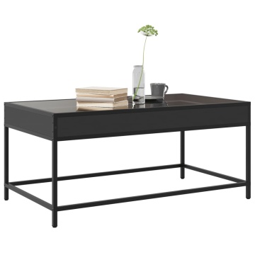 Măsuță de cafea cu LED infinity, negru, 90x50x41 cm - Img 8