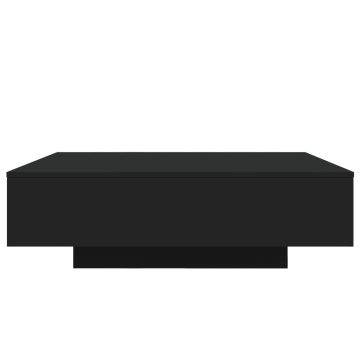 Măsuță de cafea cu lumini LED, negru, 100x100x31 cm - Img 5