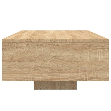 Măsuță de cafea cu lumini LED, stejar sonoma, 85x55x31 cm - Img 5