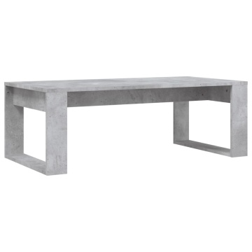 Măsuță de cafea, gri beton, 102x50x35 cm, lemn prelucrat - Img 5