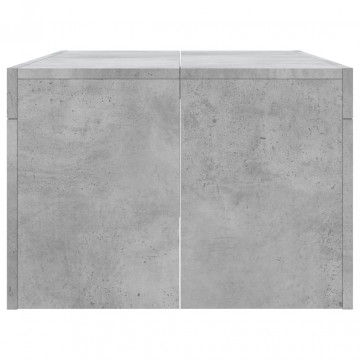 Măsuță de cafea, gri beton, 102x50x36 cm, lemn prelucrat - Img 8