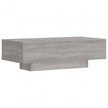 Măsuță de cafea, gri sonoma, 100x49,5x31 cm, lemn prelucrat - Img 2