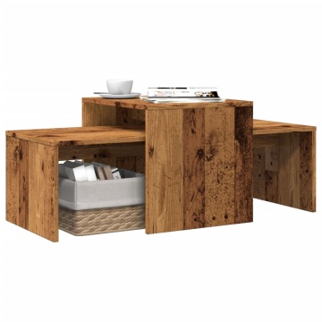 Măsuță de cafea, lemn vechi, 100x48x40 cm, lemn prelucrat - Img 1