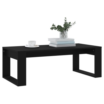 Măsuță de cafea, negru, 102x50x35 cm, lemn compozit - Img 3