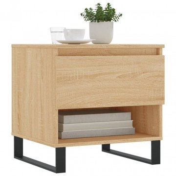 Mese de cafea 2 buc. stejar sonoma 50x46x50 cm lemn compozit - Img 3