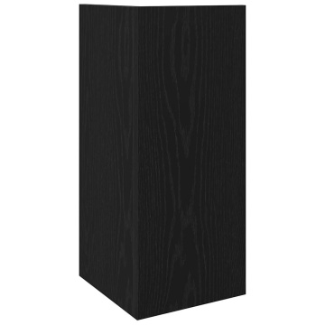 Mese laterale 2 buc cu raft negru 25,5x27x60 cm - Img 6
