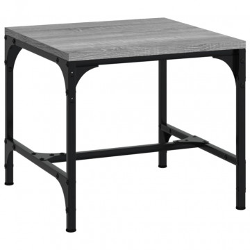 Mese laterale 2 buc. gri sonoma 40x40x35 cm lemn prelucrat - Img 8