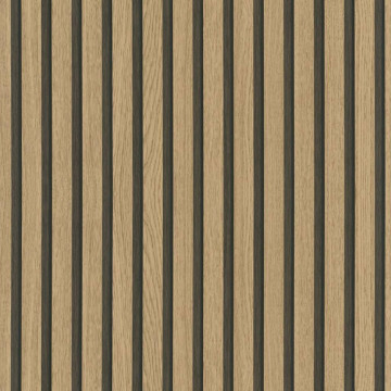 Noordwand Tapet „Botanica Wooden Slats”, maro și stejar - Img 2