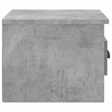 Noptieră de perete, gri beton, 41,5x36x28 cm - Img 6