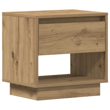 Noptieră din stejar artizanal 45x34x46 cm din lemn prelucrat - Img 2