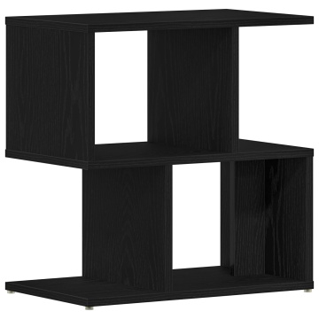 Noptieră, stejar negru, 50x30x51,5 cm, lemn prelucrat - Img 2