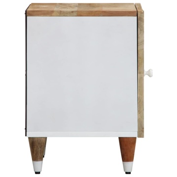 Noptiere, 2 buc., 40x33,5x46 cm, lemn masiv de acacia - Img 8