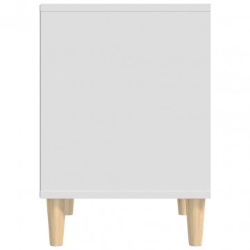 Noptiere, 2 buc., alb, 40x35x50 cm - Img 6