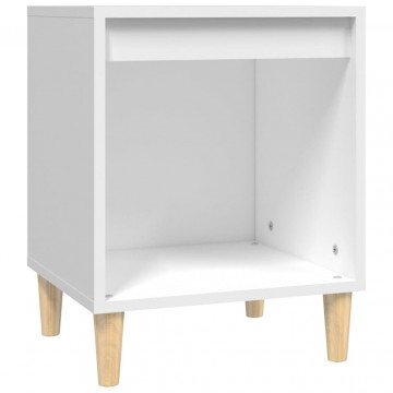 Noptiere, 2 buc., alb, 40x35x50 cm - Img 8