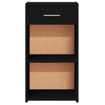Noptiere, 2 buc., negru, 35x34x65 cm, lemn prelucrat - Img 5