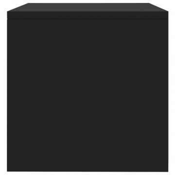 Noptiere, 2 buc., negru, 40 x 30 x 30 cm, PAL - Img 4