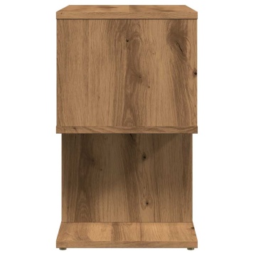 Noptiere 2 buc. stejar artizanal 50x30x51,5 cm lemn prelucrat - Img 5