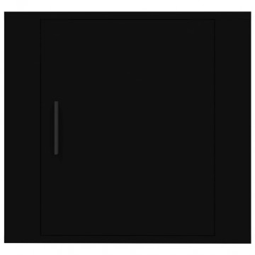Noptiere de perete, 2 buc., negru, 50x30x47 cm - Img 5