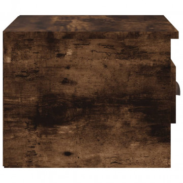 Noptiere de perete, 2 buc., stejar fumuriu, 41,5x36x28 cm - Img 7