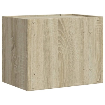 Noptiere de perete, 2 buc., stejar sonoma, 45x30x35 cm - Img 6