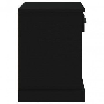 Noptiere, negru, 43x36x50 cm - Img 7