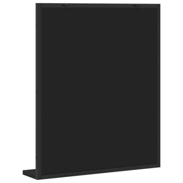 Oglindă baie cu raft negru 50x12x60 cm lemn prelucrat - Img 5