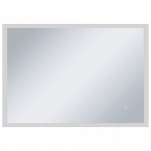 Oglindă cu LED de perete de baie cu senzor tactil, 100 x 60 cm - Img 2