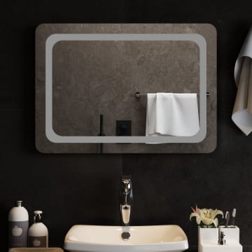 Oglindă de baie cu LED, 70x50 cm - Img 3