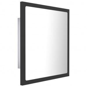 Oglindă de baie cu LED, gri, 40x8,5x37 cm, PAL - Img 7