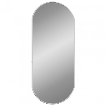 Oglindă de perete, argintiu, 70x30 cm, ovală - Img 2