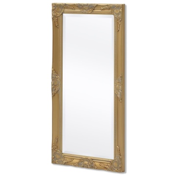 Oglindă de perete în stil baroc, 100 x 50 cm, auriu - Img 4